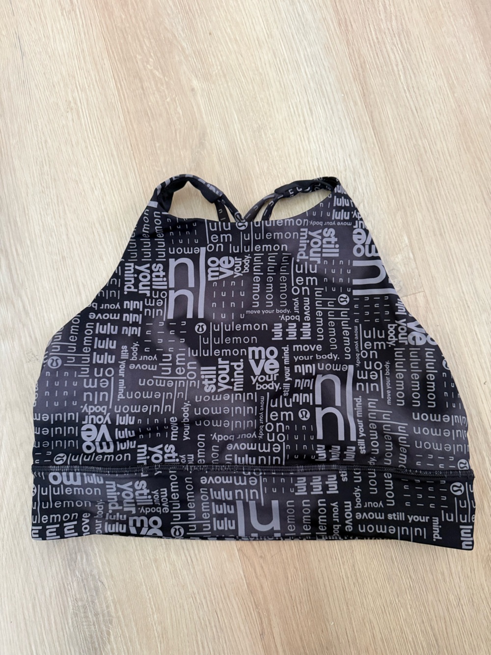 Lululemon energy high neck longline bra medium support B-D cups size 12